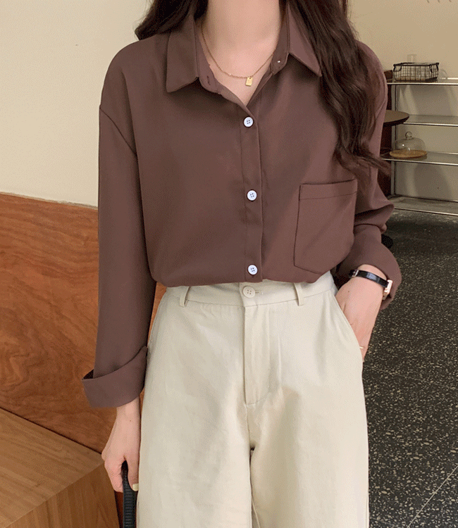 [13color] 정장 오피스 컬러풀 원포켓 셔츠